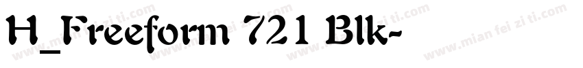 H_Freeform 721 Blk字体转换